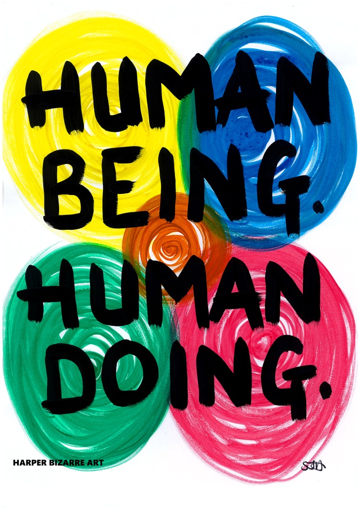 Human Being. Human Doing. (Portrait) - Design for Arts4Refugees, 2020